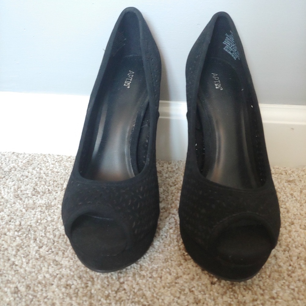 Black heels